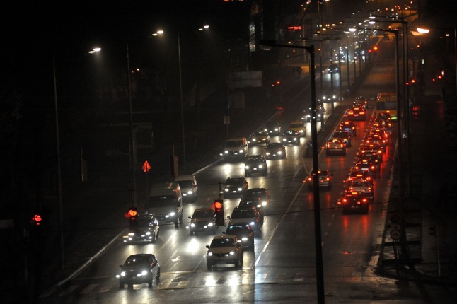 Szegfű utca este - fotó Szarka Lajos