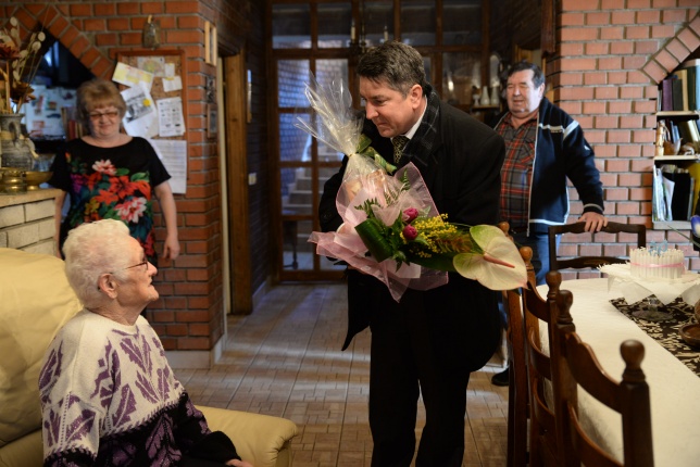 Hancsicsák Gyuláné köszöntése