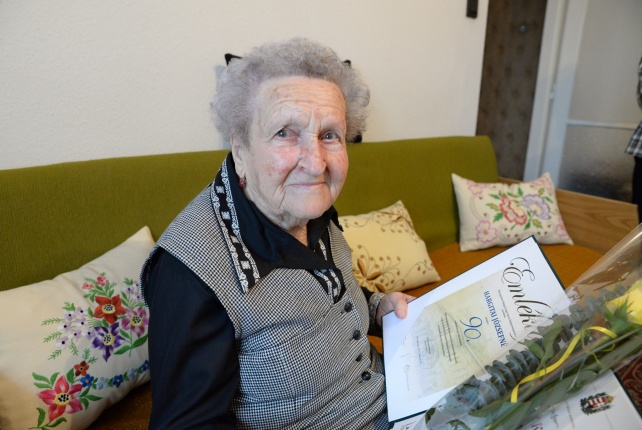 Hargitai Józsefné születésnapi köszöntése