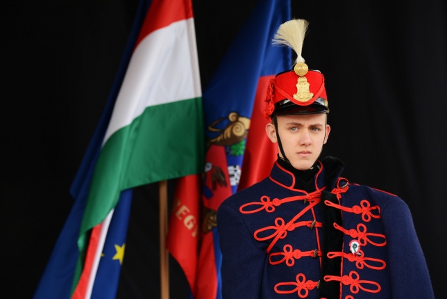 Március 15-i ünnepség a nyíregyházi Kossuth téren