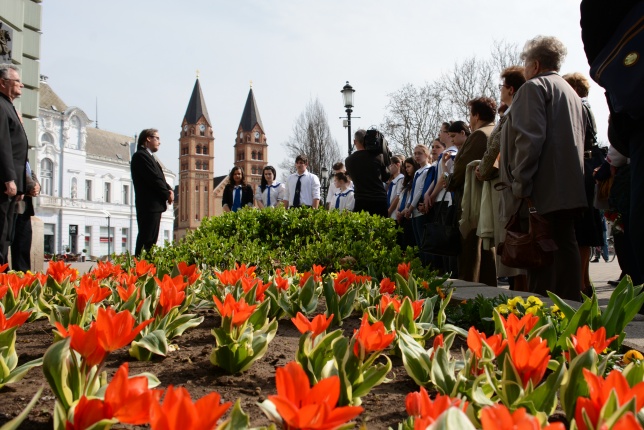 Rákóczi emlékmű koszorúzása