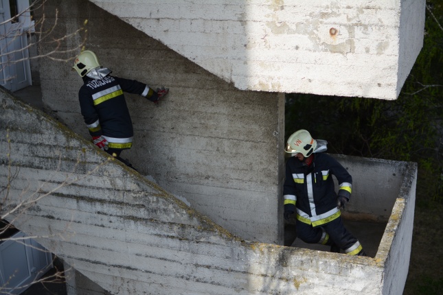Lépcsőfutó verseny tűzoltóknak