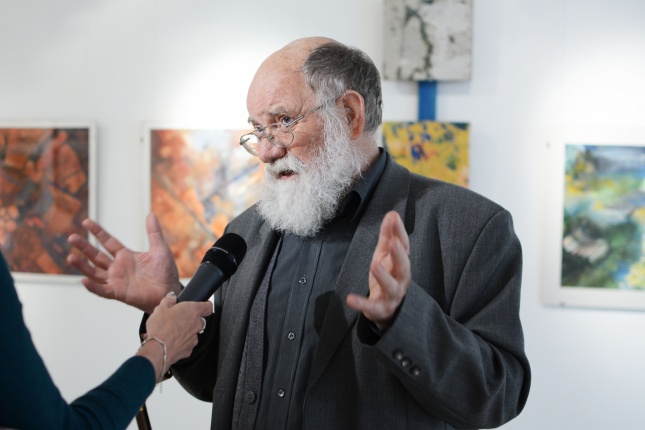 Horváth J. kiállítás megnyitója a Pál Gyula teremben