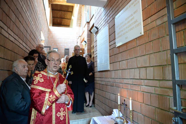 Táblaavatás Pregun Márta emlékére