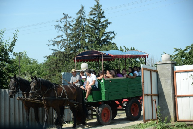 A Bencs László Szakiskola diákjai a Kitáltos Lovastanyán