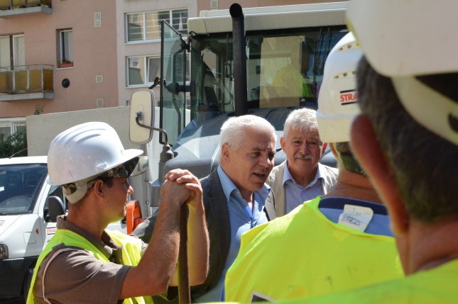 Nyári útmunkálatok a Bocskai utcánál