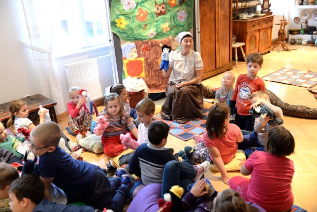 A múzeumban is népmesét hallgattak a gyerekek