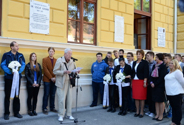 Szalay Sándor emlékünnepség a Kossuth Lajos Gimnáziumban