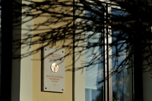 Berecz András emléktábla avatás
