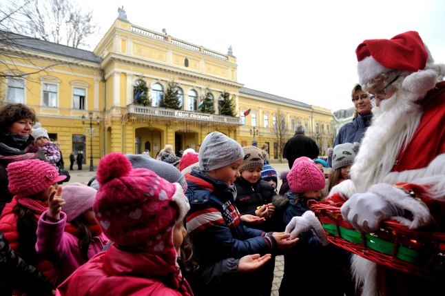 Nyíregyházán a Mikulás