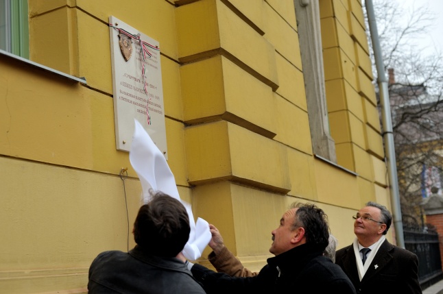 Székely Hadosztály emléktábla avatás