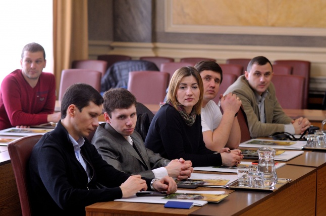 Ukrán delegáció a Városházán