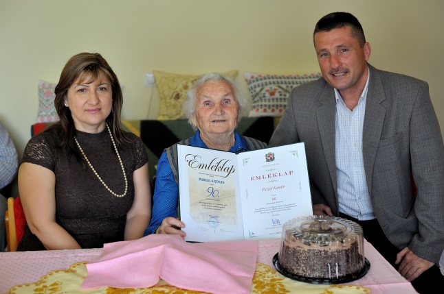 Szépkorú köszöntése - Purgel Katalin