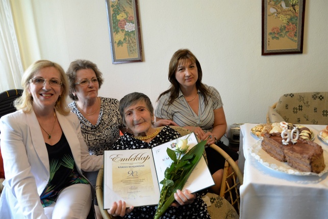 Károly Benjáminné 90 éves