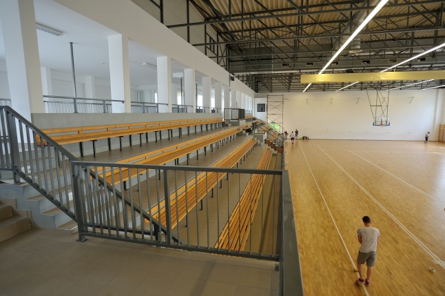 Megújult a Zrínyi gimi tornacsarnoka a Tiszavasvári úton