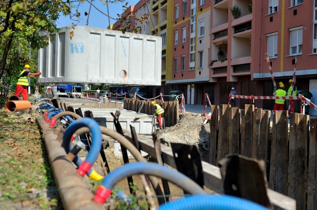 Munkálatok a Szántó Kovács János utcán I - fotó Szarka Lajos