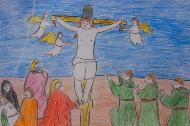 Jézus élete rajzkiállítás - fotó Szarka Lajos