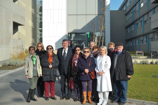 Idősügyi Tanács tagjai a kórházban - fotó Szarka Lajos