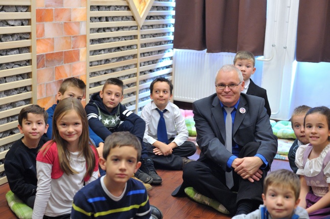 Sószoba a Petőfi iskolában - fotó Szarka Lajos