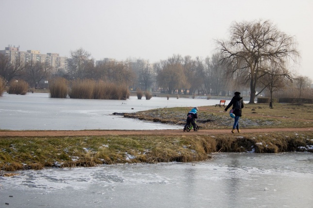A nagy hideg előtt a Bujtoson - fotó Szarka Lajos