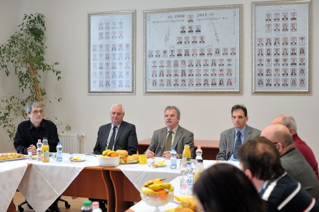 Sajtótájékoztató az Egészségügyi Főiskolán - fotó Szarka Lajos