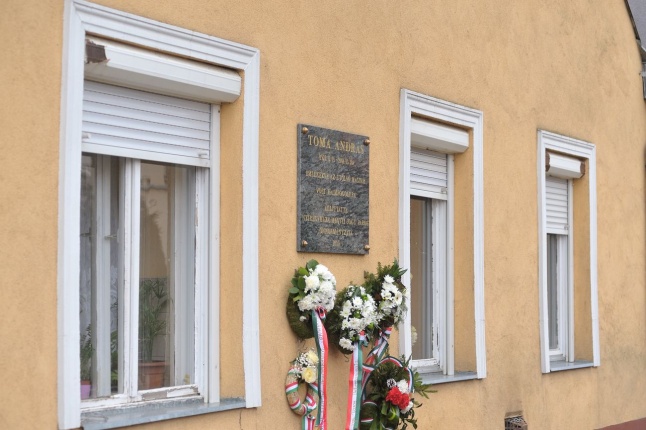 Toma Andrásra emlékeztek - fotó Szarka Lajos