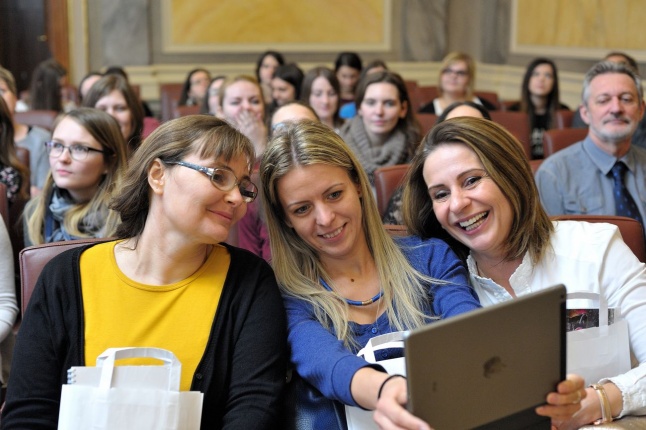 Védőnők a Városházán - fotó Szarka Lajos
