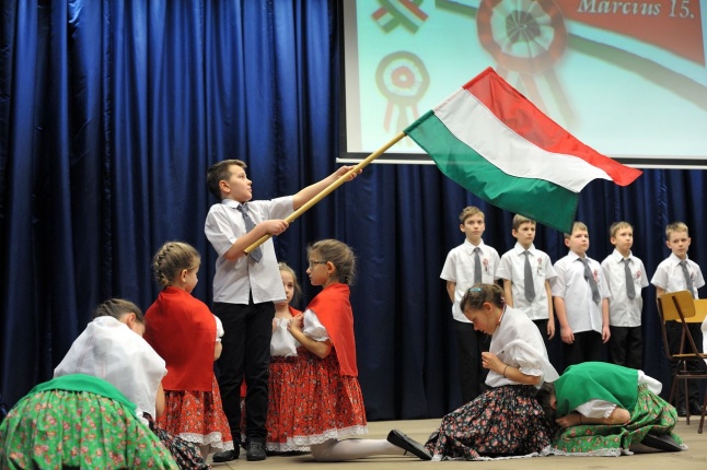 Nemzeti ünnep az egyetemen - fotó Szarka Lajos