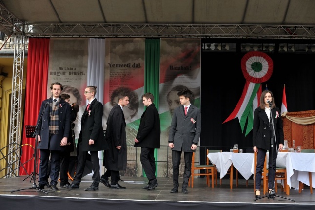 Ünnepi megemlékezés Nyíregyházán - fotó Szarka Lajos