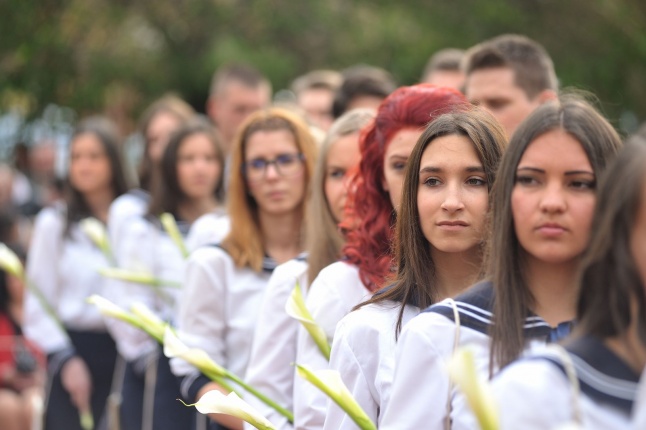 Ballagás a Vasvári gimiben - fotó Szarka Lajos