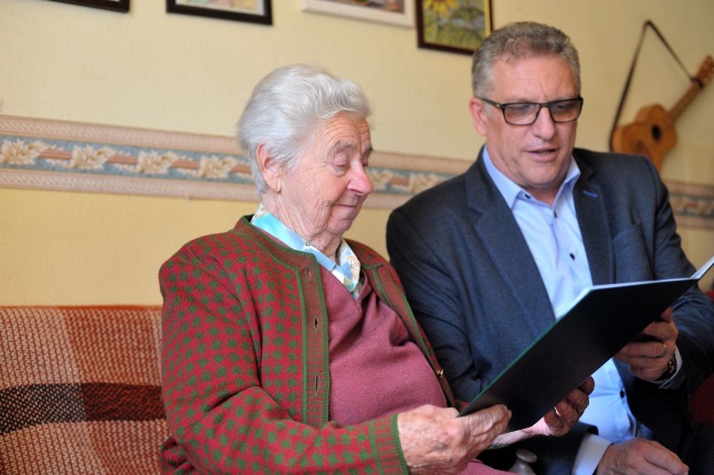 Szépkorú köszöntése - Szmolár Andrásné - fotó Szarka Lajos