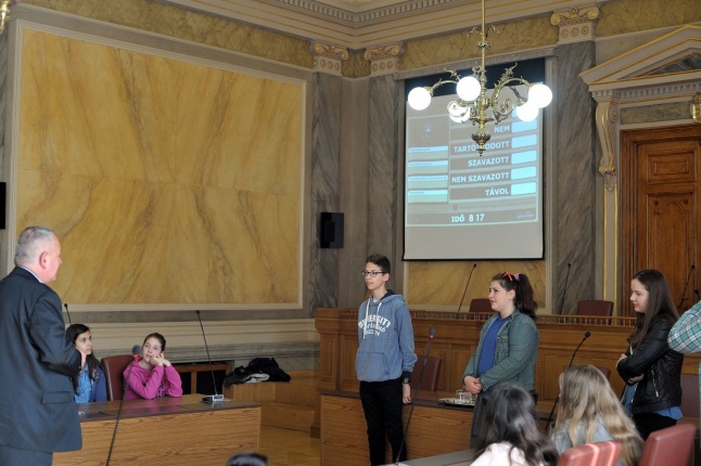 Történelem óra a Városházán - fotó Szarka Lajos