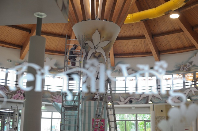 Fejlesztések az élményfürdőben - fotó Szarka Lajos