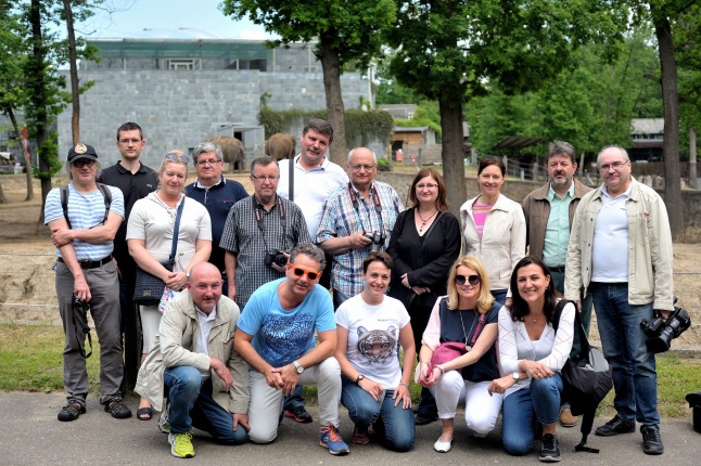 Ovisok és lengyel riporterek az Állatparkban - fotó Szarka Lajos