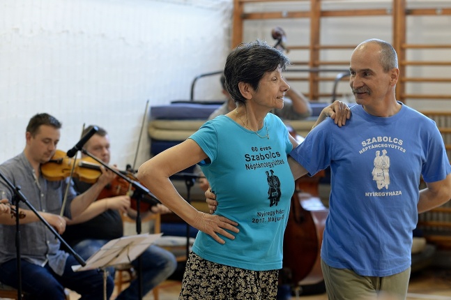 Zenekari próba a Szabolcs Néptáncegyüttes gálájára