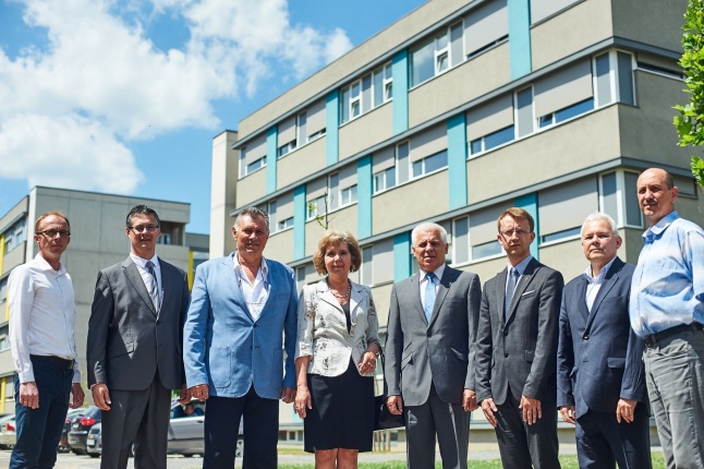 Informatikai sajtótájékoztató a kórházban - fotó Szarka Lajos