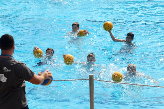 Vízilabda tábor Sóstón - fotó Szarka Lajos
