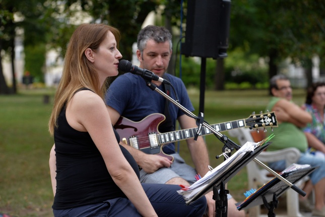 Zene Sóstón-a MELOUNGE DUO fellépése