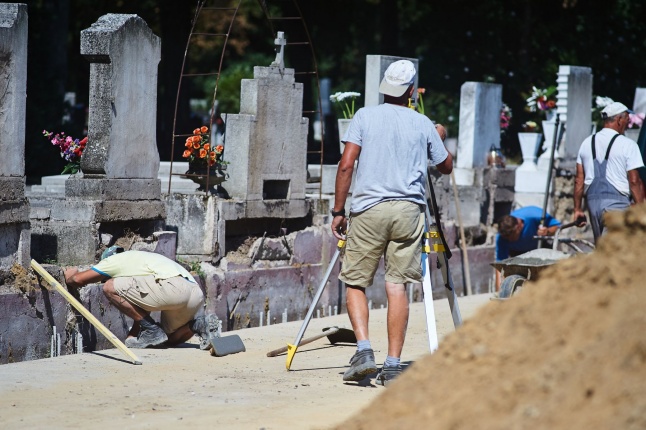 Északi temető kerítés munkálatai - fotó Szarka Lajos