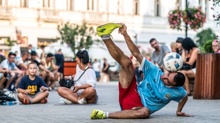 A Guinness-rekorder László Gyula a VIDOR-on - fotó Kohut Árpád
