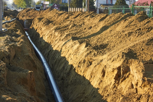 Munkálatok a Tünde utcán - fotó Szarka Lajos