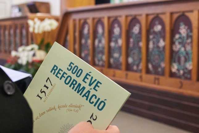 Ünnepség a református templomban - fotó Szarka Lajos