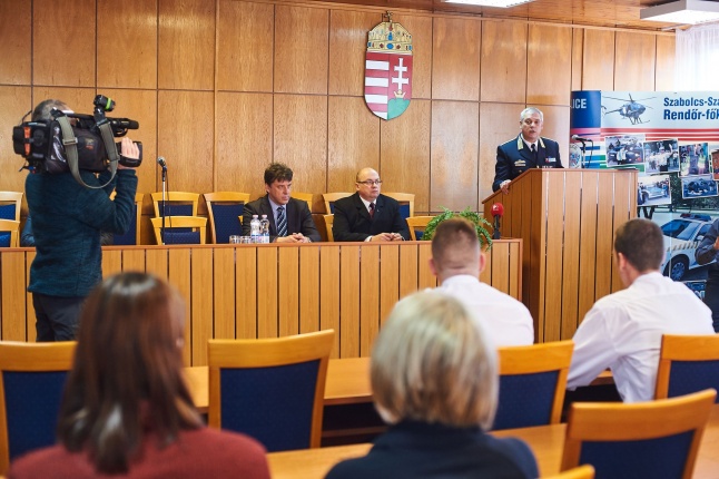 Állománygyűlés a rendőrségen - fotó Szarka Lajos