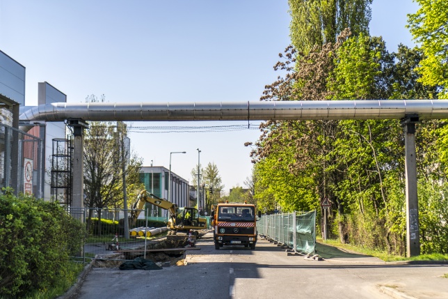 Vezetékkiváltás az István utcán - fotó Kohut Árpád