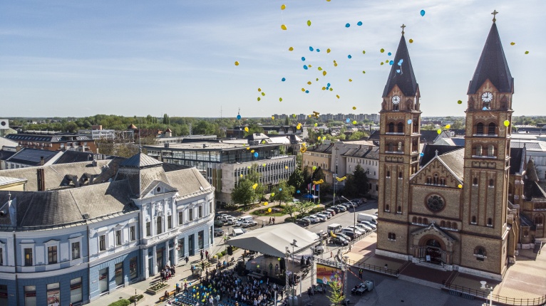 Hello Nyíregyháza a magasból - fotó Kohut Árpád