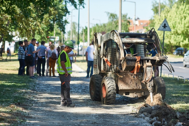 Helyszíni szemle a Korányi utcán - fotó Szarka Lajos