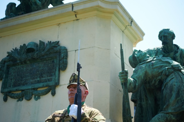 Emlékezés a Hősök terén - fotó Szarka Lajos