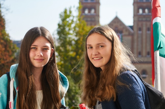 Iserlohni diákok a Városházán - fotó Szarka Lajos