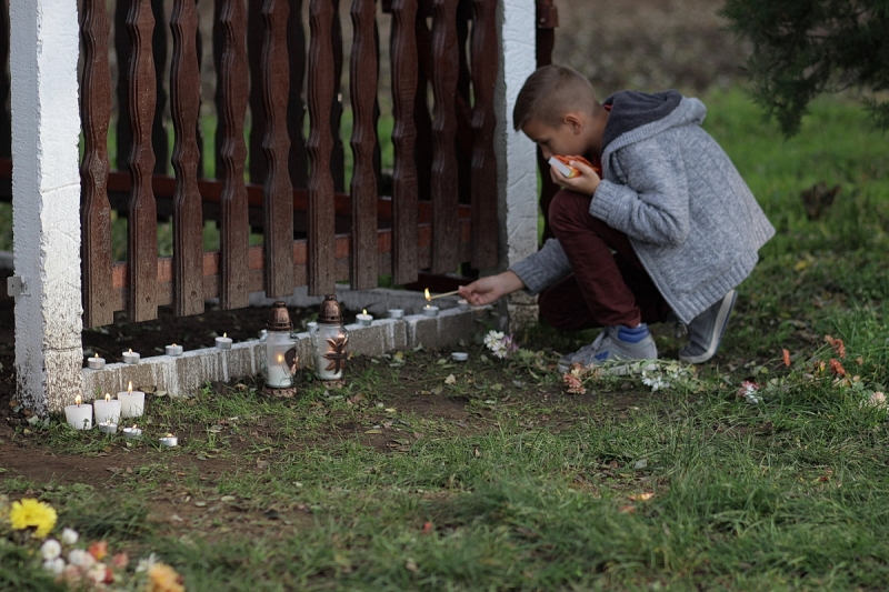 Felújított feszület Kistelekiszőlőben