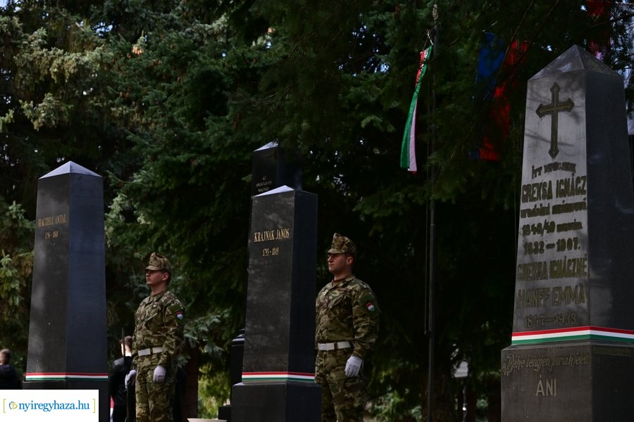 1848-as emlékező koszorúzás az északi temetőben - 2024